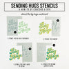 11534 ~ Layering Stencil ~ Sending Hugs