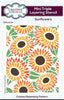 83119~ Mini Triple Layering Stencil ~ Sunflowers