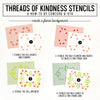 11509 ~ Layering Stencil ~ Threads of Kindness