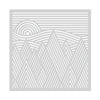 SA254 ~ Stencil ~ Graphic Mountains