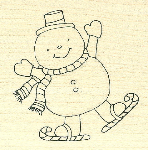 0912F Skating Snowguy