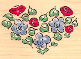 1604K Floral Heart