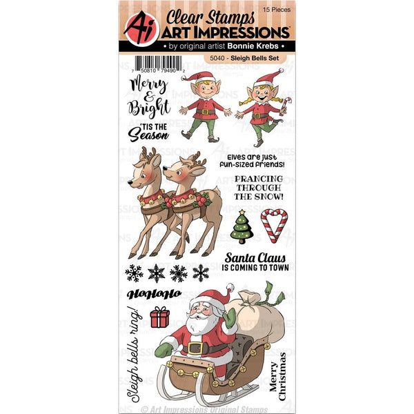 5040 ~ Clear Stamps ~ Sleigh Bells Set