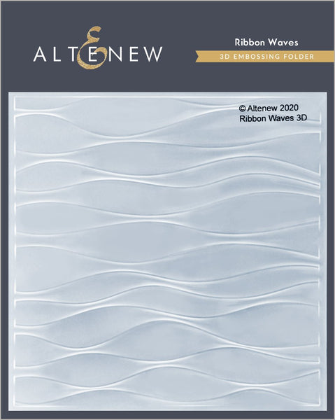 ALT4778 ~ Ribbon Waves 3D Embossing Folder