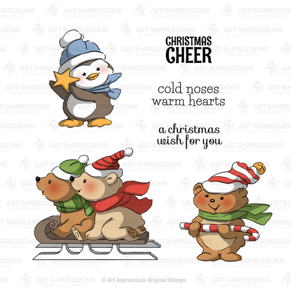 4666 - Cling Stamps ~ Christmas Cheer Set