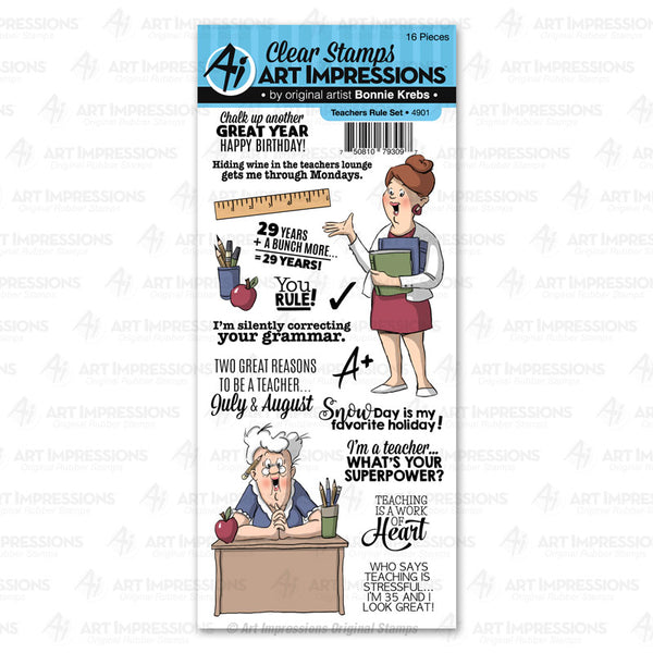 4901 - Clear Stamp ~ Teachers Rule Set