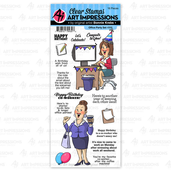 4998 - Clear Stamp ~ Office Party Set