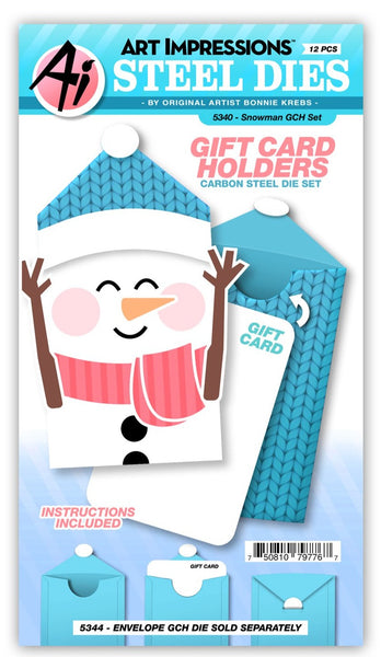 5340 Snowman Gift Card Holder Set