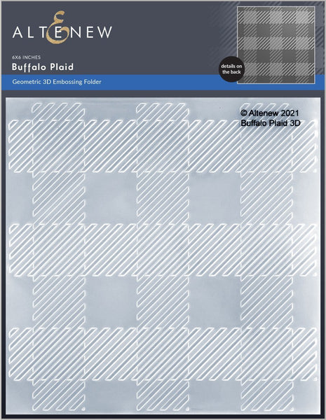 ALT6130 ~ Buffalo Plaid 3D Embossing Folder