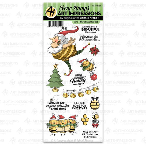 5042 ~ Clear Stamps ~ Christmas Bee Set