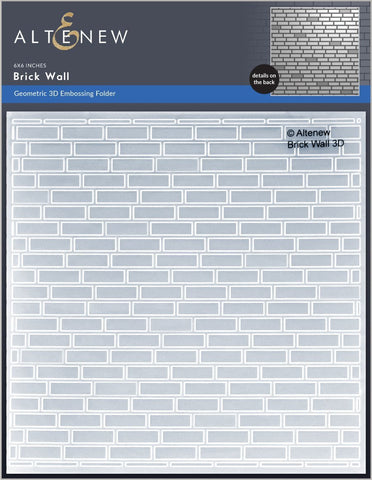 ALT6206 ~ Brick Wall 3D Embossing Folder