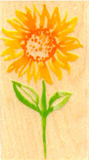 F3856 Watercolor Sunflower