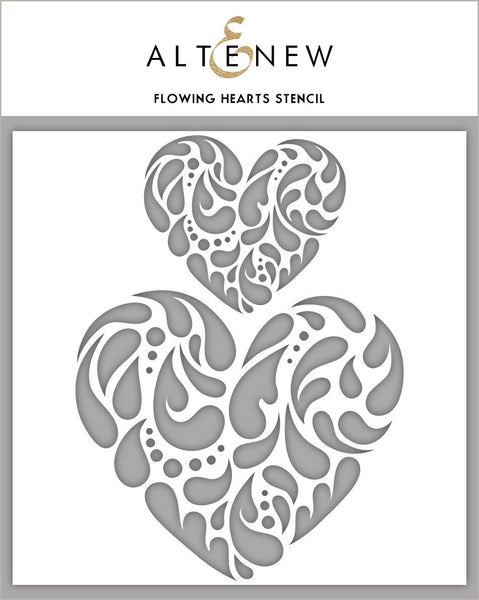 ALT2780 ~ Flowing Hearts Stencil