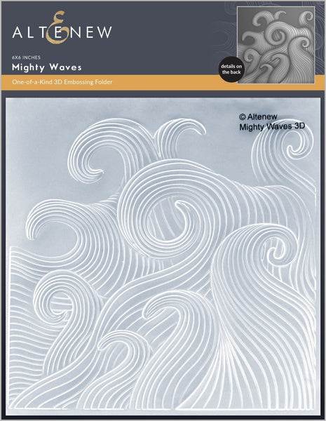 ALT6208 ~ Mighty Waves 3D Embossing Folder