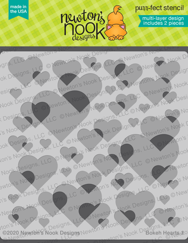 NN2001T01 ~ Bokeh Hearts Stencil Set