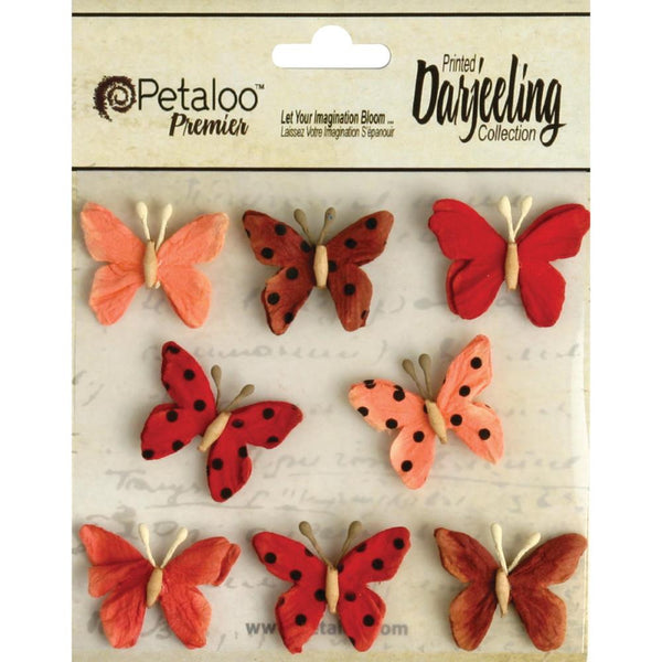 Teastained Pink Layered Butterflies ~ Assorted Colours