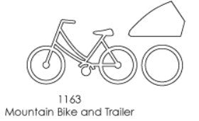 POP1163 ~ Mountain Bike & Trailer