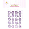 Flower Pave Crystal Embellishments ~ Assorted Colours