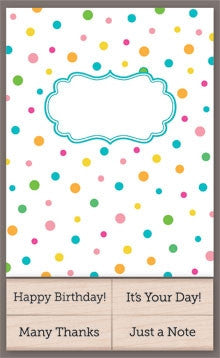 CK205 Polka Dot Cards with Messages