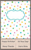 CK205 Polka Dot Cards with Messages