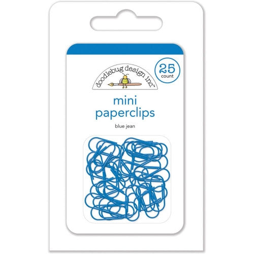 DB-4502 Mini Paperclips ~ Blue Jean