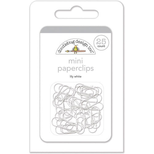 DB-4504 Mini Paperclips ~ Lily White