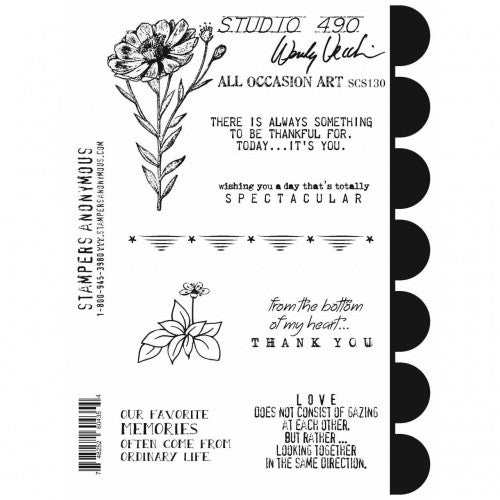 SCS130 Cling Stamp Set ~ All Occasion Art